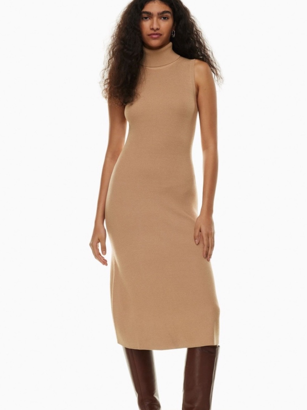 NWOT Aritzia Wilfred Mimi Turtleneck MIDI Maxi Dress in Saville XS